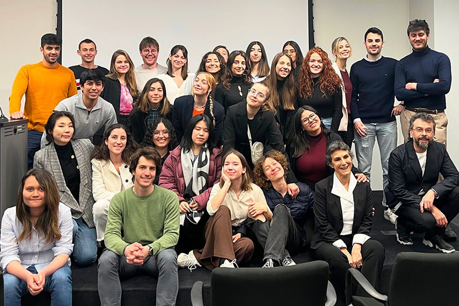 Group photo of students from Politecnico di Milano