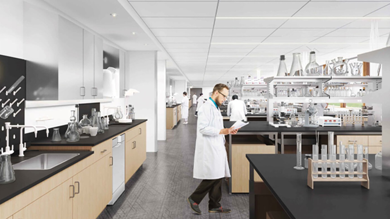 The Reimagined 20,000-Square-Foot Research Center Will Feature Collaborative Laboratories, As Pictured Here.