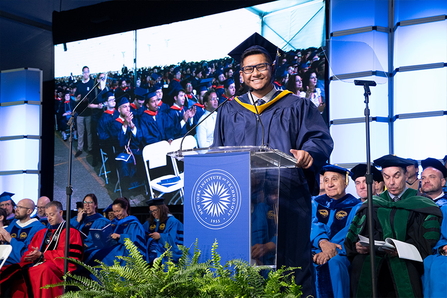 Class of 2025 student speaker Ryan Ahmed