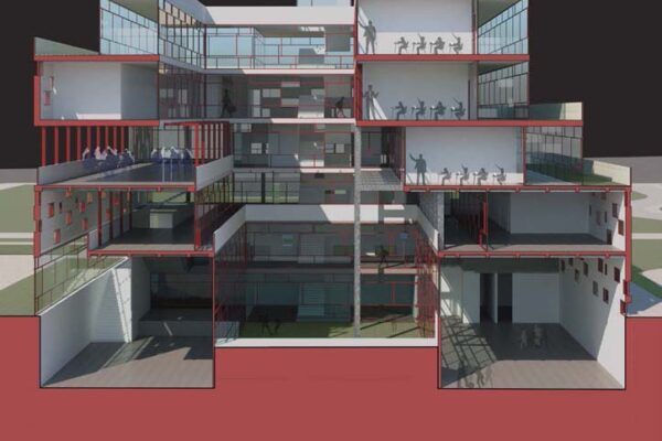 3D Building Architecture layout