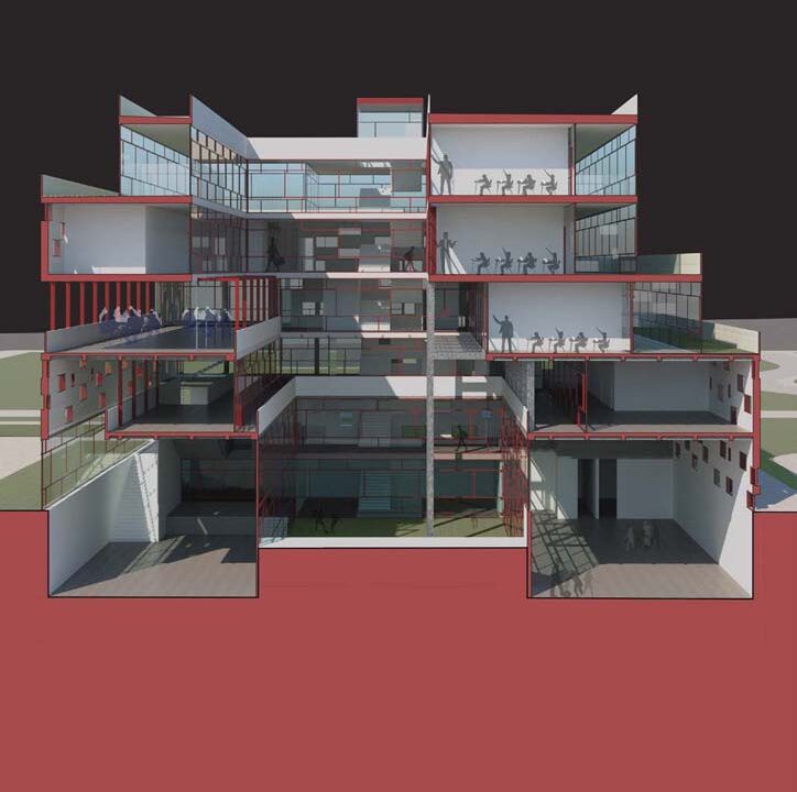 3D Building Architecture layout