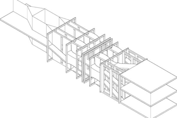 A 3D sketch of an architectural structure