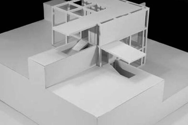 A photograph of an architectural model.