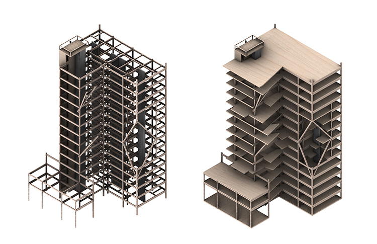 3D Building Architecture layout