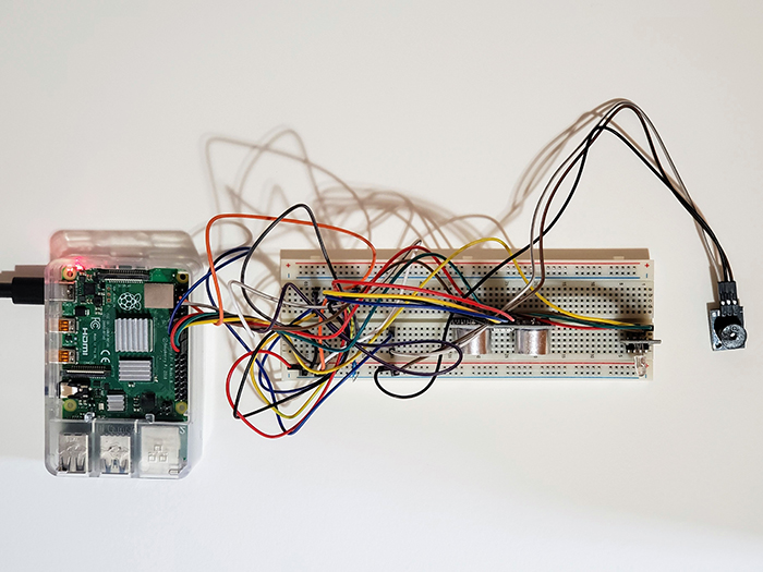 A photo of an electronics project.