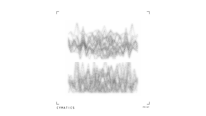 An image of a visual representation of sound waves in black on a white background.