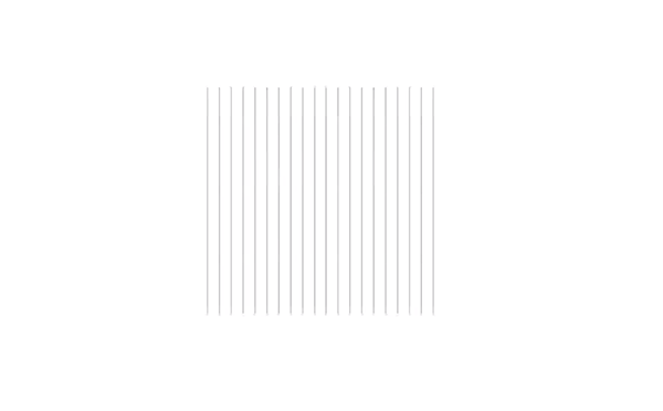 Black vertical lines in a square pattern.