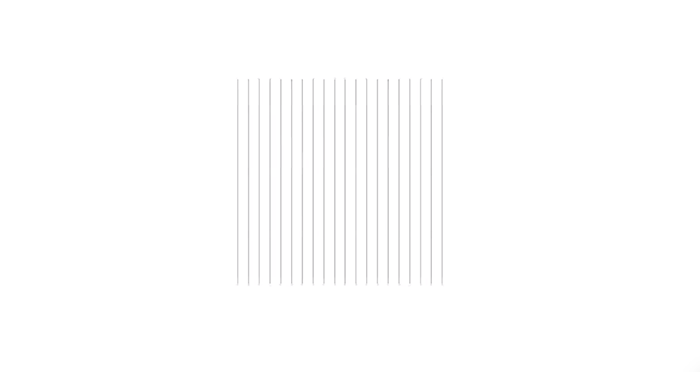 Black vertical lines in a square pattern.