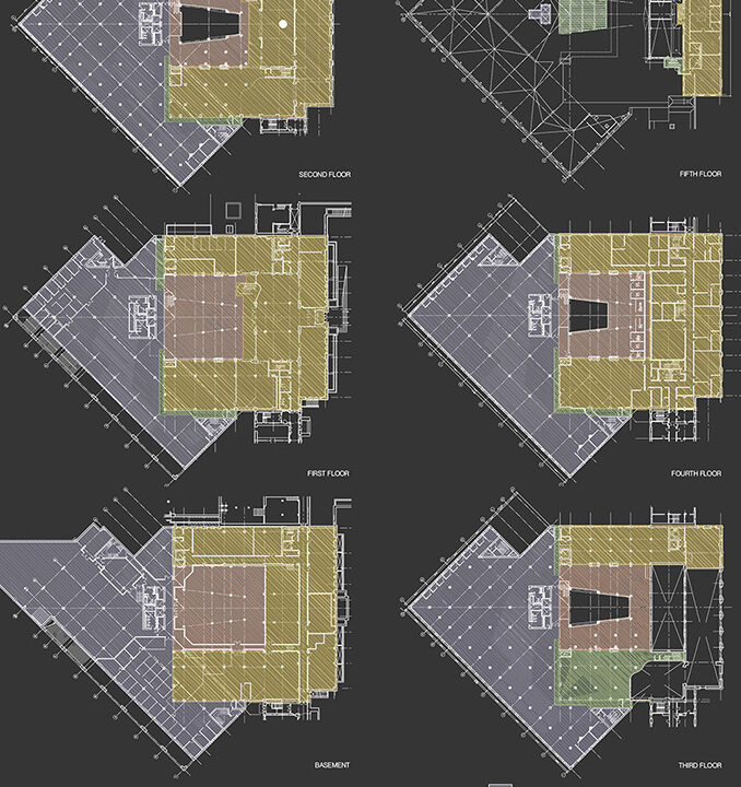 Albert R Mann Library. 3 Phases and Conceptual Diagram. Cornell University, Ithaca, NY.