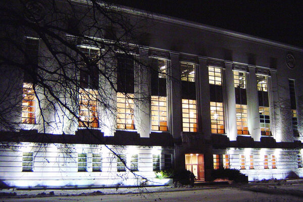 Exterior building night