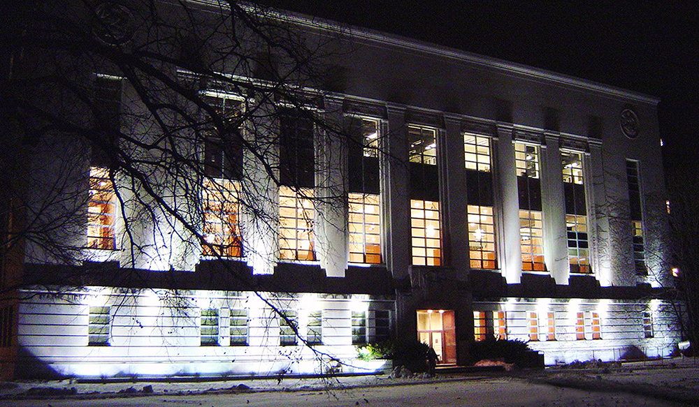 Exterior building night