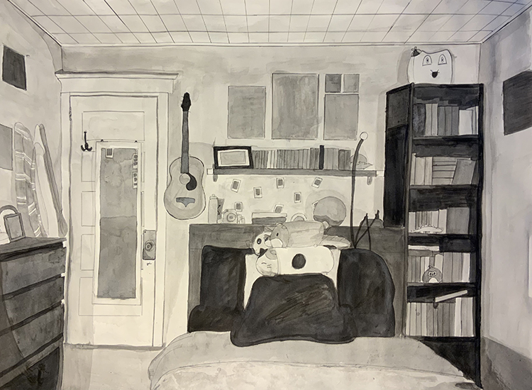 Catalina Cerros,Professor Carrie Rubinstein, Drawing II Spring 2021