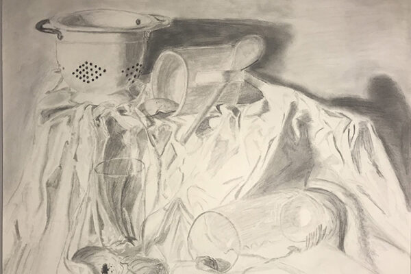 Kayla Anderson, Professor Carrie Rubinstein, Drawing I Fall 2020