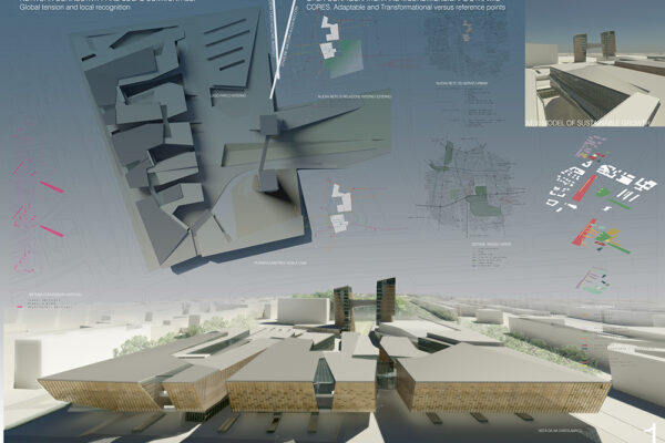 MILAN, ITALYInvitation to participate to the International Design Competition for the: New Bocconi Campus in the former area of Centrale del Latte di Milano.Title: “Micro environments and Urban Catalysts. Bocconi: a new performable morphotype between groundscape, cityscape and skyscape.”NYIT-SoAD and “Laboratorio Misure e Scale” of Politecnico di Milano.Team leaders: Giovanni Santamaria and Antonella Contin