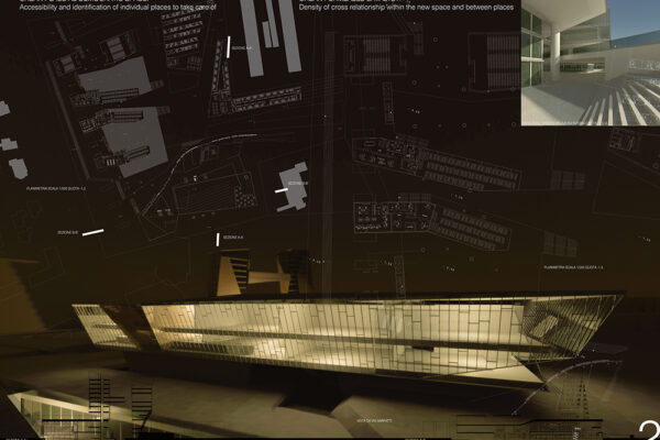 MILAN, ITALYInvitation to participate to the International Design Competition for the: New Bocconi Campus in the former area of Centrale del Latte di Milano.Title: “Micro environments and Urban Catalysts. Bocconi: a new performable morphotype between groundscape, cityscape and skyscape.”NYIT-SoAD and “Laboratorio Misure e Scale” of Politecnico di Milano.Team leaders: Giovanni Santamaria and Antonella Contin