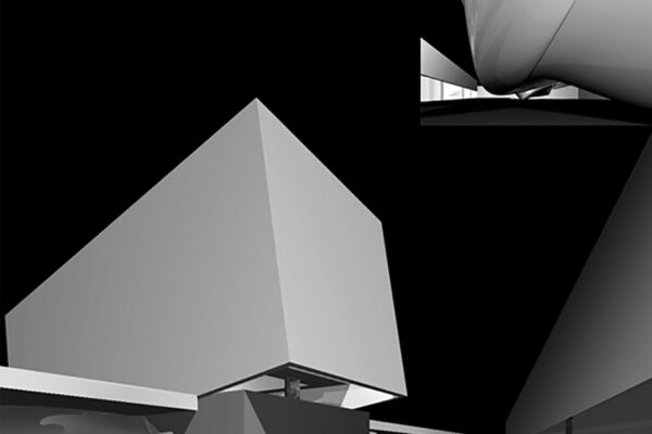 MESTRE-VENICE, ITALYProject sponsored by the National Ministry of University and Research M.U.R.S.T. about “New Architecture and Services for a Sustainable Development of the Metropolitan Area of the Terraglio River in Mestre-Venice.”Design of a religious center titled “The Space of Ecclesia.”With Raffaella Laezza and Michele Moreno, coordinated by F. Purini.