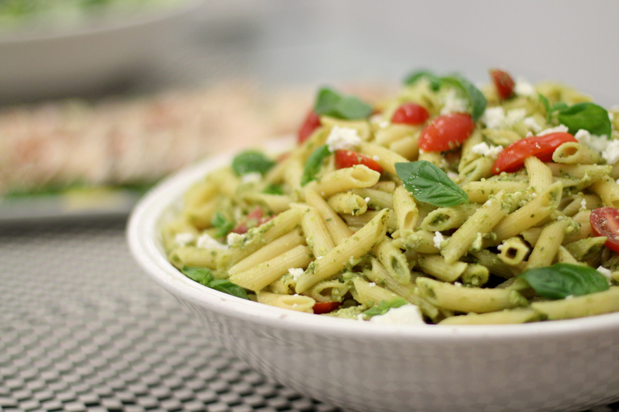 Bowl of pasta salad
