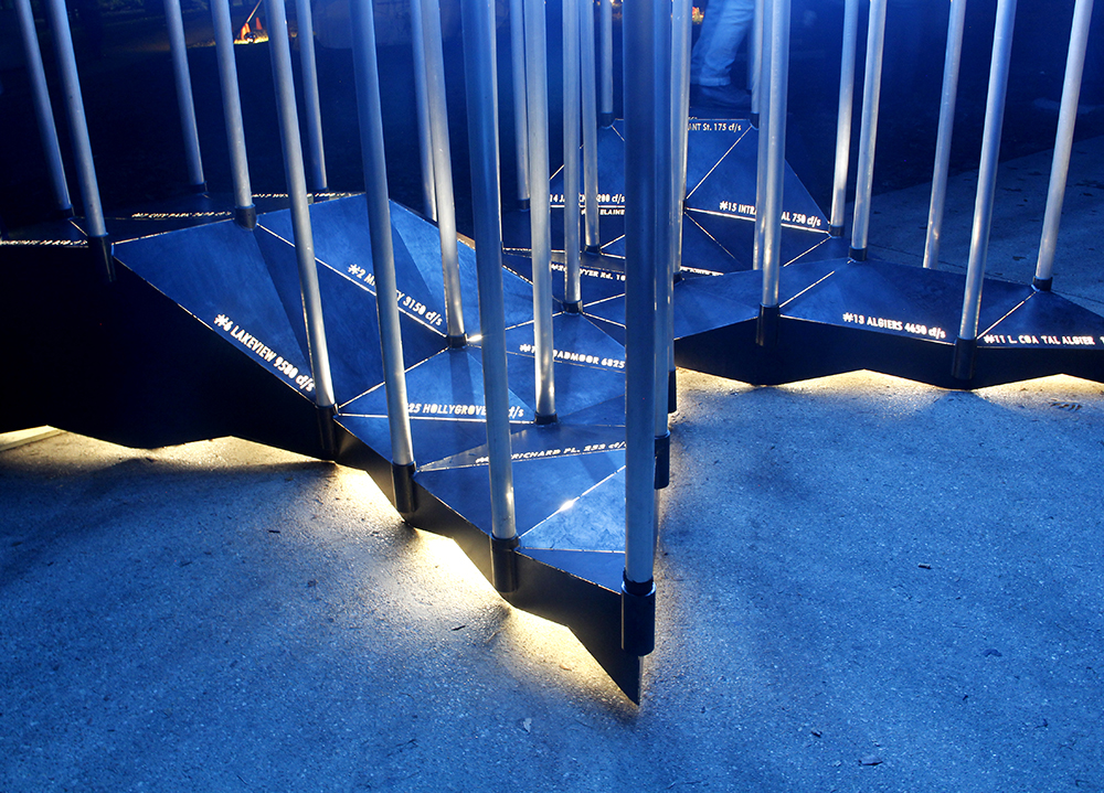 DATAField Prototype, LunaFete, New Orleans; supported by the New Orleans Arts Council (with Cordula Roser Gray).