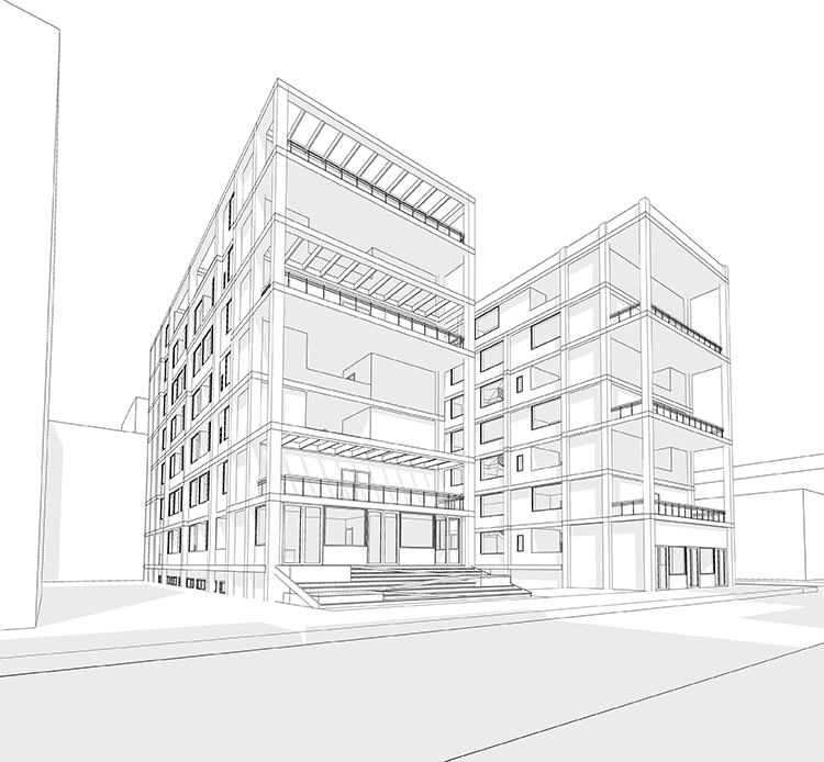 3D Building Architecture layout