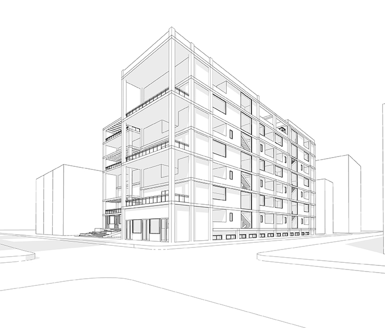 3D Building Architecture layout