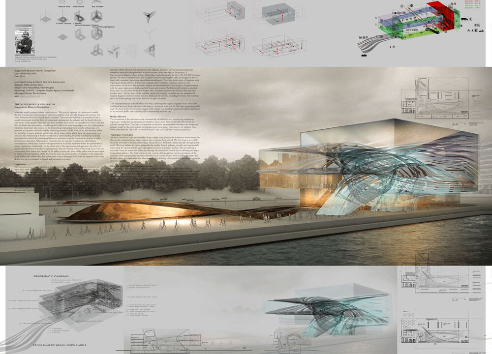 Guggenheim Competition, Helsinki, Eiroa Architects e-Architects, New York, Buenos Aires.