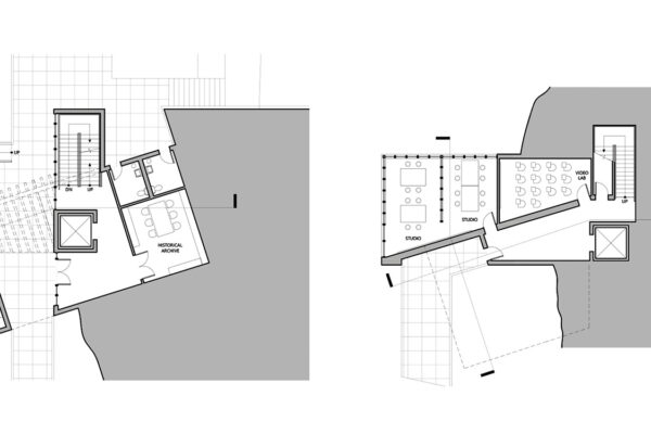 Floor plans of a structure