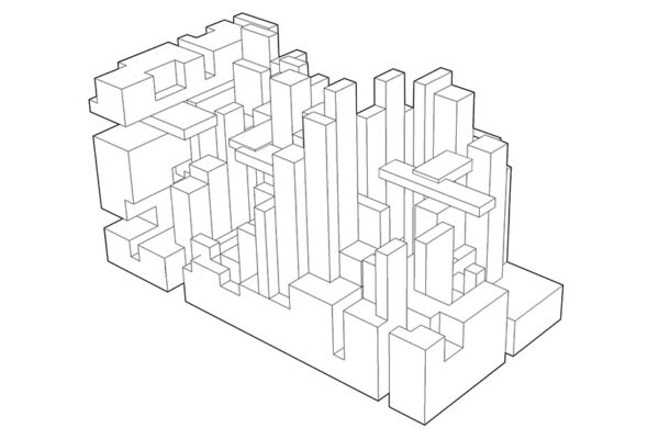 3D sketch of rectilinear structures