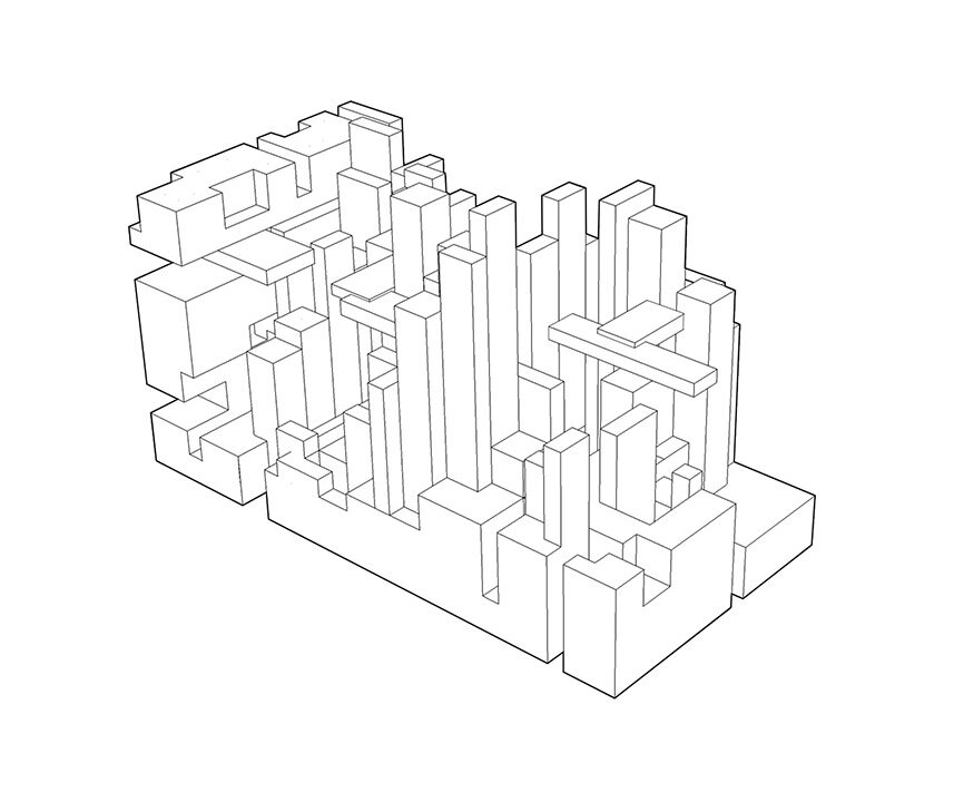 3D sketch of rectilinear structures