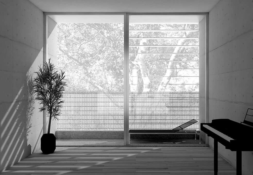 Black and White photo of windows