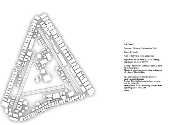 The image provides site details and a map for a location in Mumbai, India.