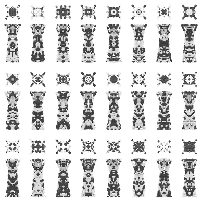 B.Arch 501-502, Informed Interscalar Fluidity, Thesis Studio, Associate Professor Pablo Lorenzo-Eiroa, F2019 and S2020. The thesis studio worked on a full-scale synthetic interactive immersive architecture installation for the