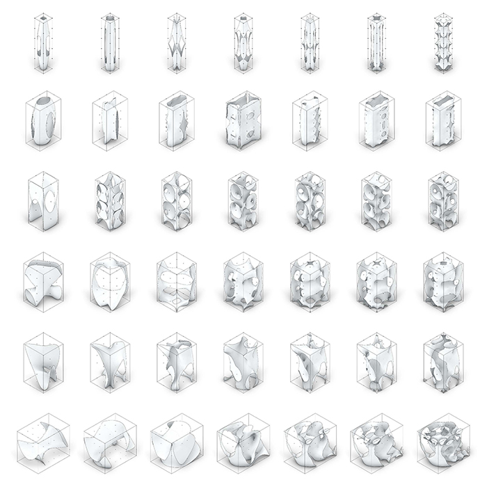 B.Arch 501-502, Informed Interscalar Fluidity, Thesis Studio, Associate Professor Pablo Lorenzo-Eiroa, F2019 and S2020. The thesis studio worked on a full-scale synthetic interactive immersive architecture installation for the