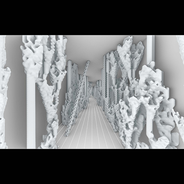 B.Arch 501-502, Informed Interscalar Fluidity, Thesis Studio, Associate Professor Pablo Lorenzo-Eiroa, F2019 and S2020. The thesis studio worked on a full-scale synthetic interactive immersive architecture installation for the...