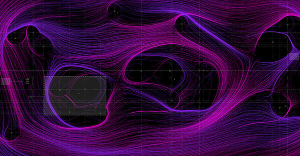 SYSTEM of Continuous Opposing Forces Simulation shows two rotational forces and their dynamics when in proximity on a field CoA TTU 2017