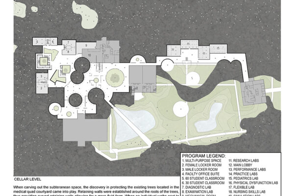 B.Arch Thesis Project, Alexander M. Caba (student), Robert Cody (Faculty); ARCH 502 Design Thesis, B. Arch Program in collaboration with School of Health Professions, Spring 2018
