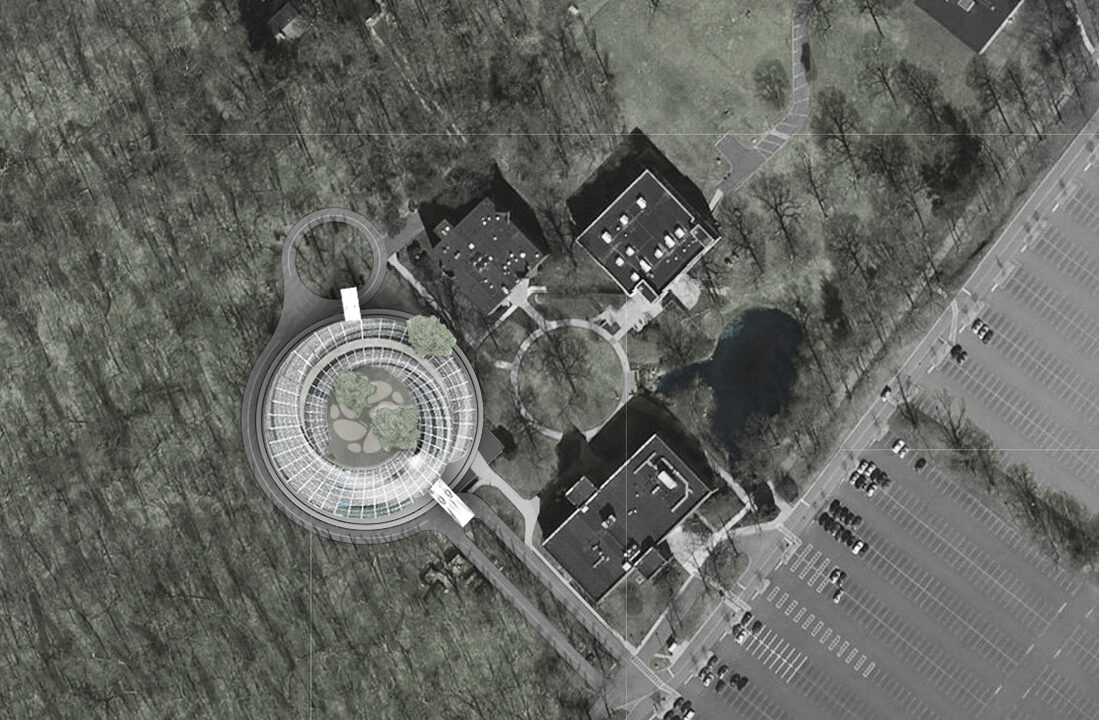 B.Arch Thesis Project: Arcadiusz Chrobac, Luis Bruni, Santiago Molina (students), Giuseppe Fallacara (Faculty); ARCH 502 Design Thesis, B. Arch Program in collaboration with School of Health Professions, Spring 2018