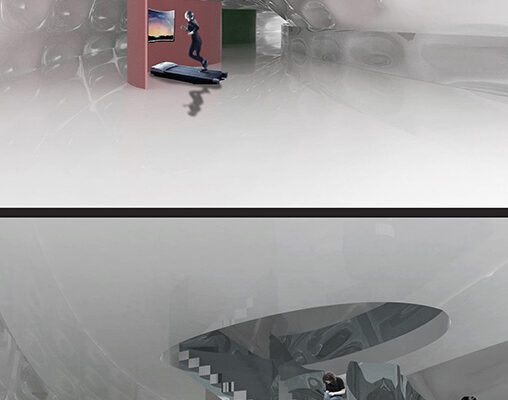 B.Arch Thesis Project: Arcadiusz Chrobac, Luis Bruni, Santiago Molina (students), Giuseppe Fallacara (Faculty); ARCH 502 Design Thesis, B. Arch Program in collaboration with School of Health Professions, Spring 2018