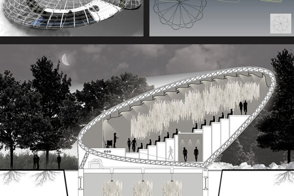 B.Arch Thesis Project: Arcadiusz Chrobac, Luis Bruni, Santiago Molina (students), Giuseppe Fallacara (Faculty); ARCH 502 Design Thesis, B. Arch Program in collaboration with School of Health Professions, Spring 2018