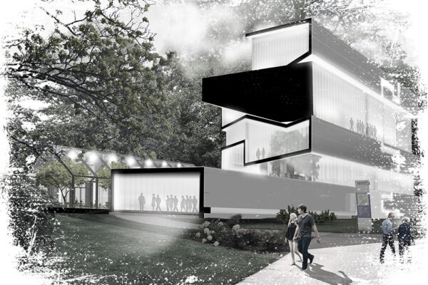 B.Arch Thesis Project: Arcadiusz Chrobac, Luis Bruni, Santiago Molina (students), Giuseppe Fallacara (Faculty); ARCH 502 Design Thesis, B. Arch Program in collaboration with School of Health Professions, Spring 2018