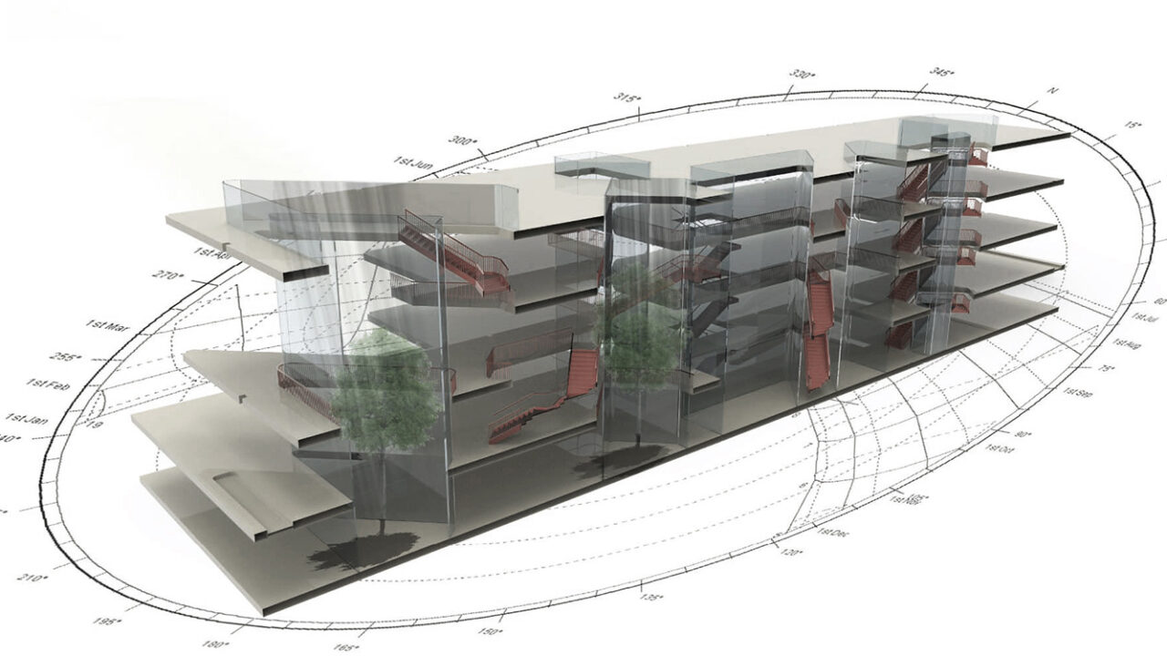 B.Arch Thesis Project: Arcadiusz Chrobac, Luis Bruni, Santiago Molina (students), Giuseppe Fallacara (Faculty); ARCH 502 Design Thesis, B. Arch Program in collaboration with School of Health Professions, Spring 2018