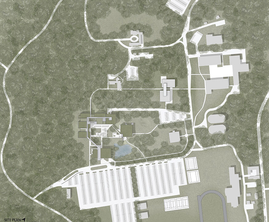 B.Arch Thesis Project, Alexander M. Caba (student), Robert Cody (Faculty); ARCH 502 Design Thesis, B. Arch Program in collaboration with School of Health Professions, Spring 2018