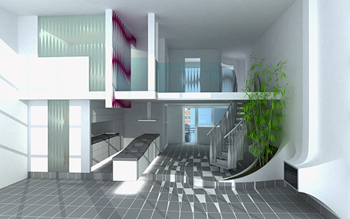 Warner House, London, 2004 Commission: Interior Penthouse Loft Conversion Client: Angela Yeats Budget ~150K GBP ($270K USD)