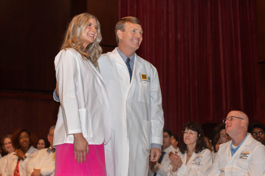 NYITCOM student Ashley Lamkin with her father