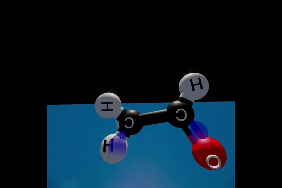 CurioXR Skeleton model. With UI menu interaction in front.