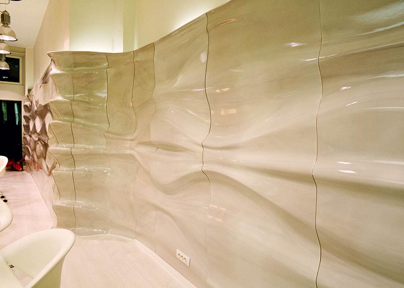 Boiserie Design of Hair Salon in Verona, Italy