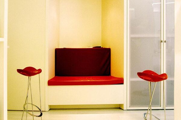 Bar and Waiting Zone of Hair Salon in Verona, Italy