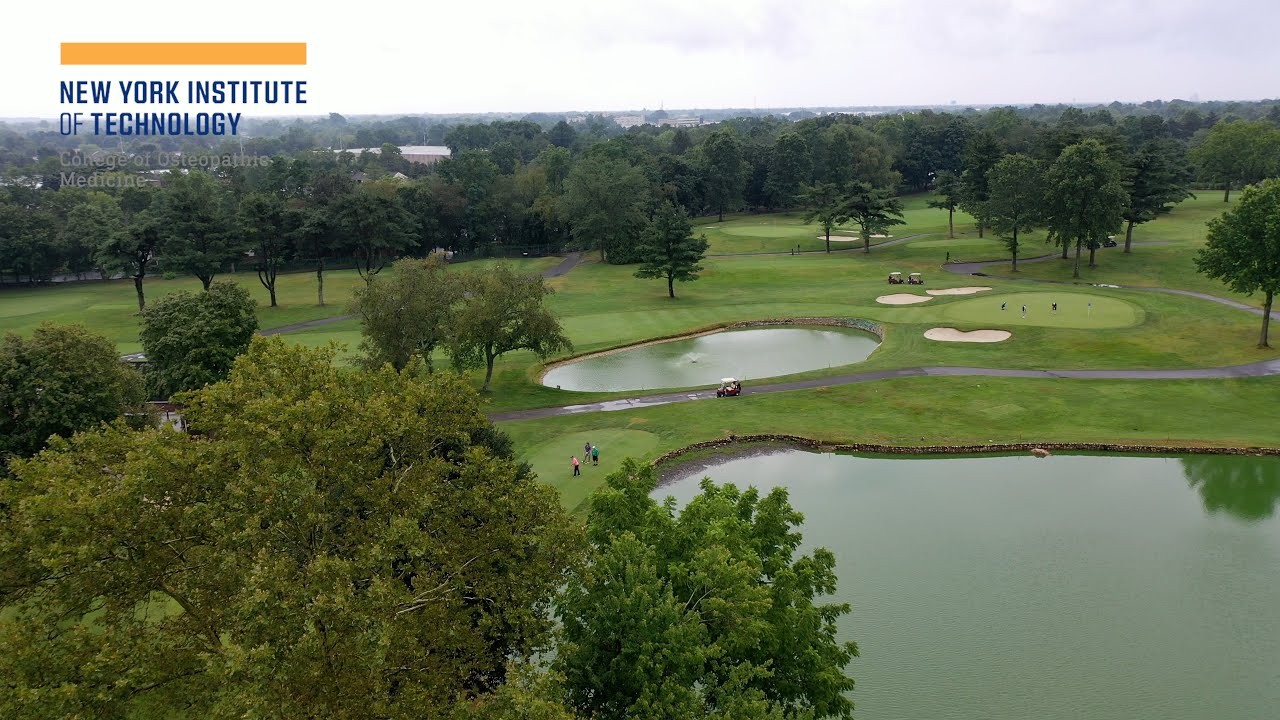 NYITCOM Golf Classic event viewed from above