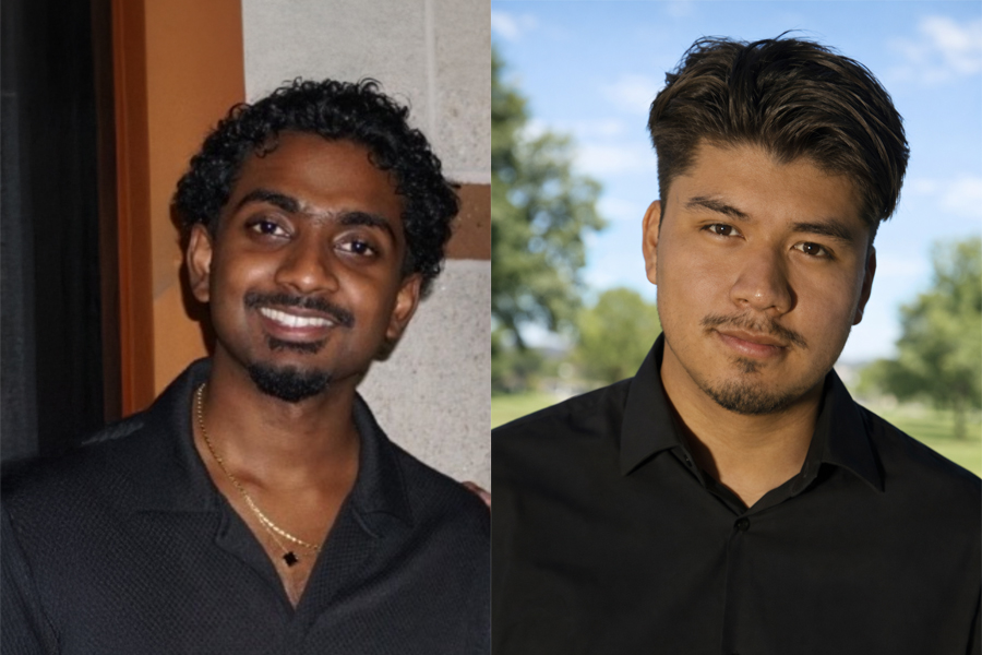 Portraits of Oscar Cruz and Pavan Kanakkassery