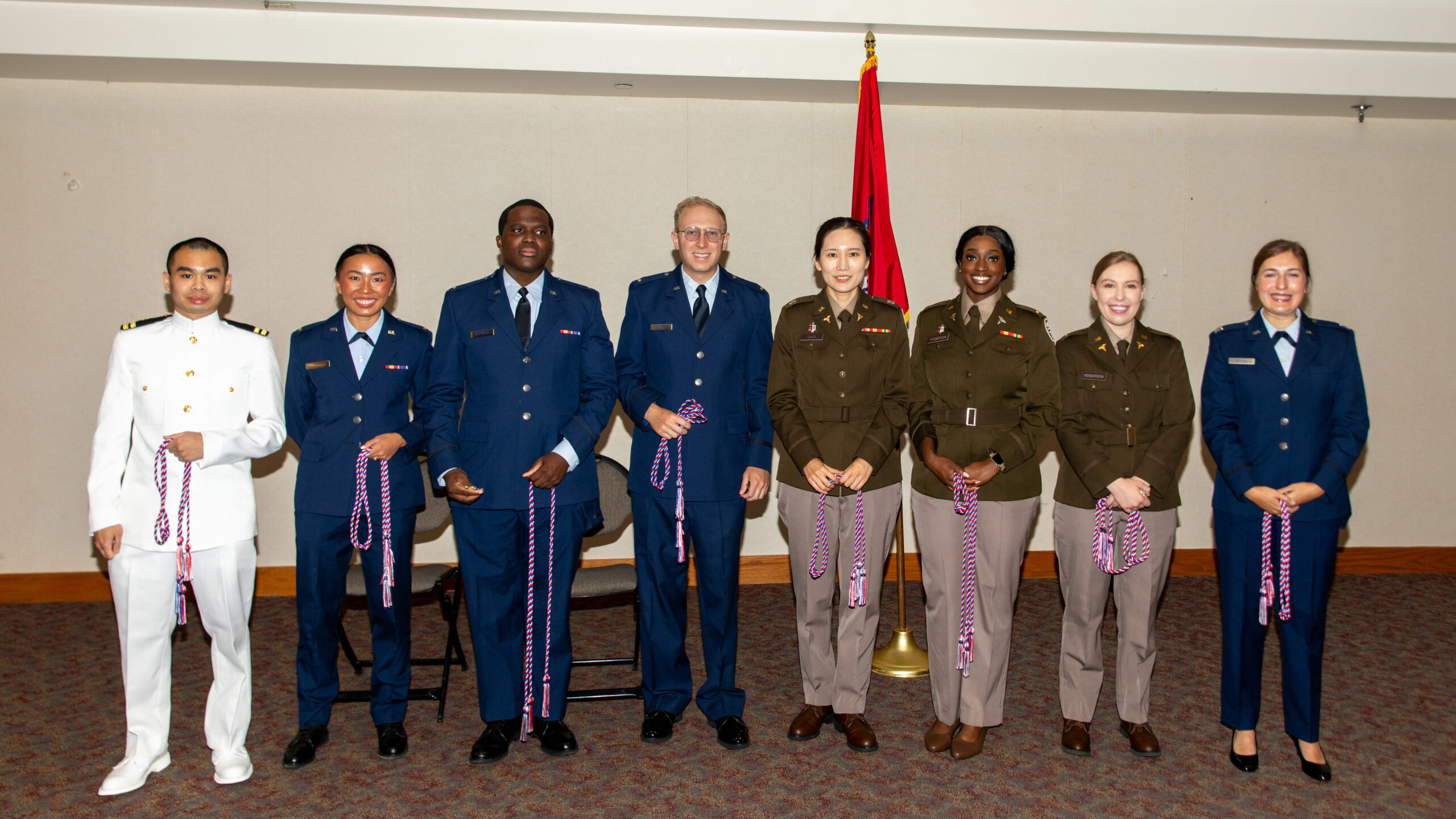 Group of medical students in uniform