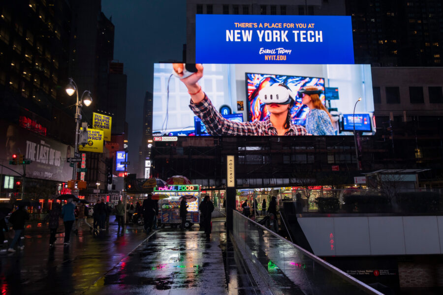 Digital billboard in New York City